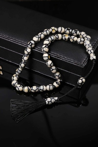 TESBİHKENTİ Knitted Tassel Master Craftsmanship Cream Color Arizona Katalin P...