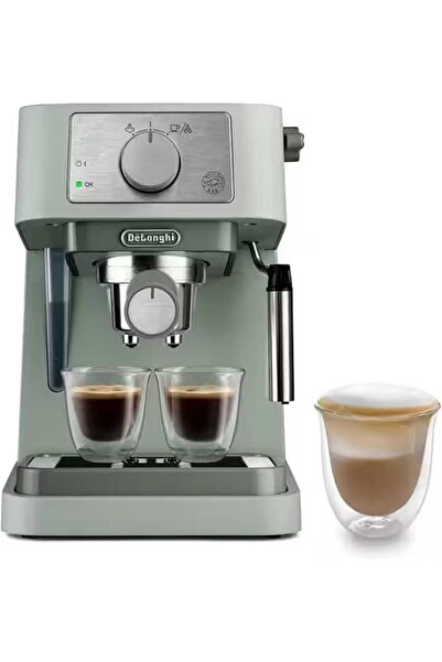 De'Longhi Manual Coffee Machine Stilosa EC260.GR, 15 Bar Pressure, Cappuccino...