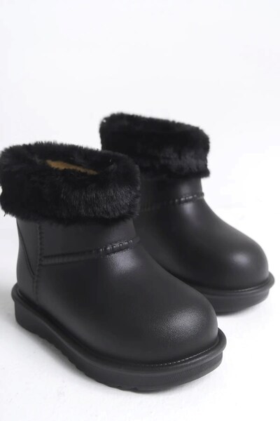 AlbiShoes Bebek Çocuk Su Geçirmez Kürklü Bot Çocuk Kışlık Bot Suya Dayanıklı ...