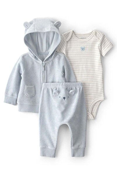 Carter's Layette Erkek Bebek 3'lü Hırkalı Set CTR-1V418610