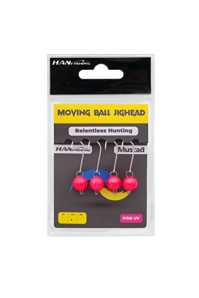 Hanfish Moving Ball Pink UV Jighead
