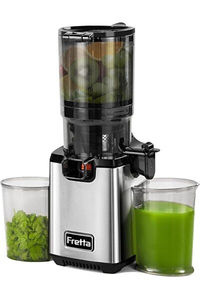 FRETTA Juicer Machines,Cold Press Juicer w/135MM Wide Mouth for Whole Fruits ...