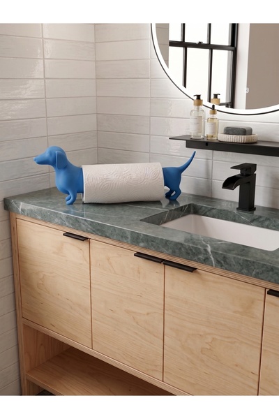 Dumledo Dachshund Dog Blue Napkin Holder & Paper Towel Holder |   Decorative ...