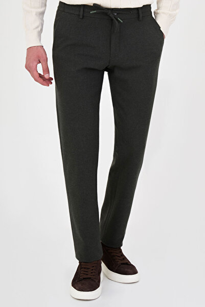 Mcr Textured Slim Fit Jogger Men's Trousers Khaki - 38388.26K