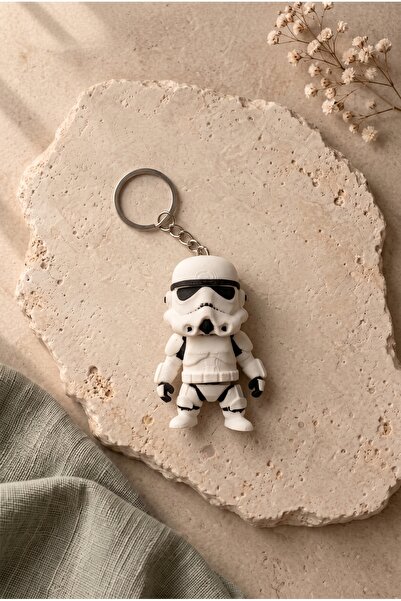 HoeZo Star Wars Stormtrooper Figürlü Anahtarlık & Çanta Süsü 3D Karakterli Se...