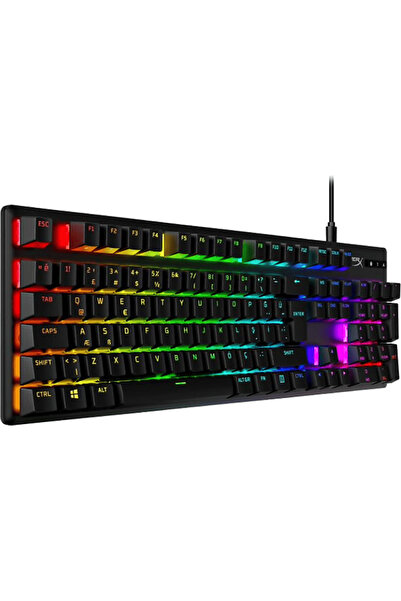 HyperX Alloy Origins RGB PBT Mekanik Kablolu Oyuncu Klavyesi (TR Layout) Siya...