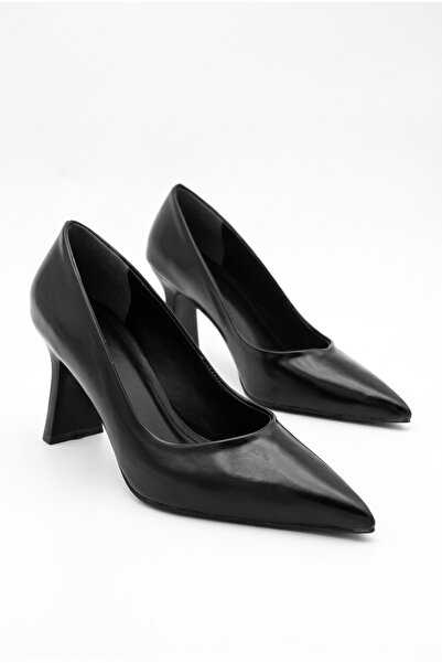 Shoesers Women's Pointed Toe Thick Striped Heeled Classic Daily Stiletto Shoes