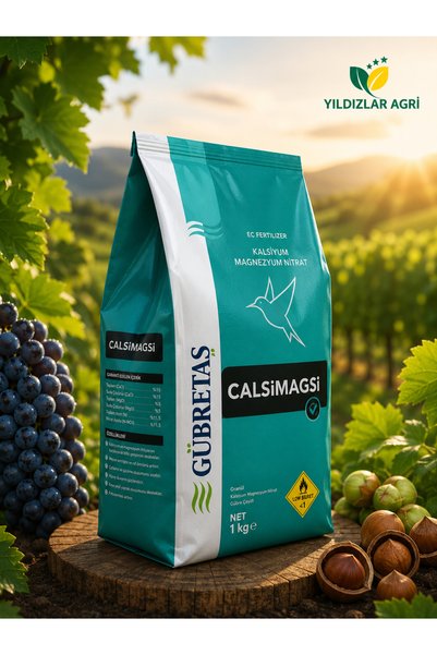 GÜBRETAŞ Calsimagsi 1Kg (Kalsiyum Magnezyum ve Azot İçerikli Suda Çözünür Toz...