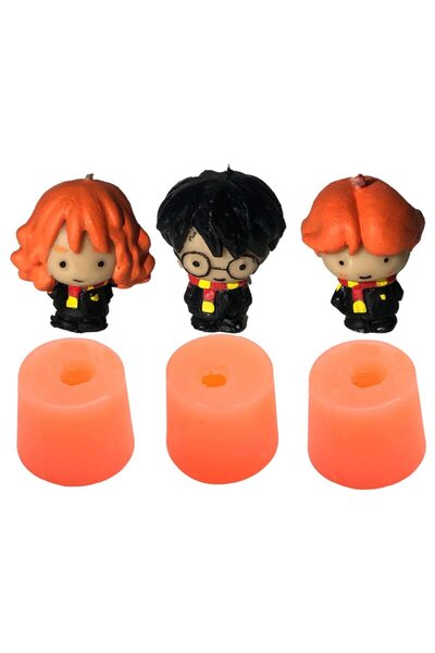 NETTENS Harry Potter 3'lü Set Silikon Mum Kalıbı M-319