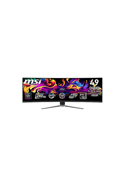 MSI MPG 491CQPX QD-OLED 49 inç 5K UHD 0,03 ms Gaming Monitör Siyah