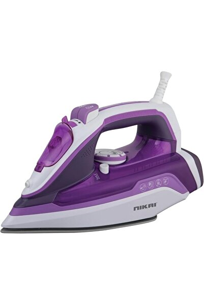 Nikai Steam Iron 2000-2400W With Self Clean System | Non -Stick Teflon Solepl...