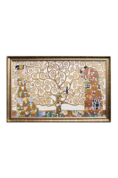 artnova Tablou celebru pictat manual inramat living, dormitor, Copacul vietii...