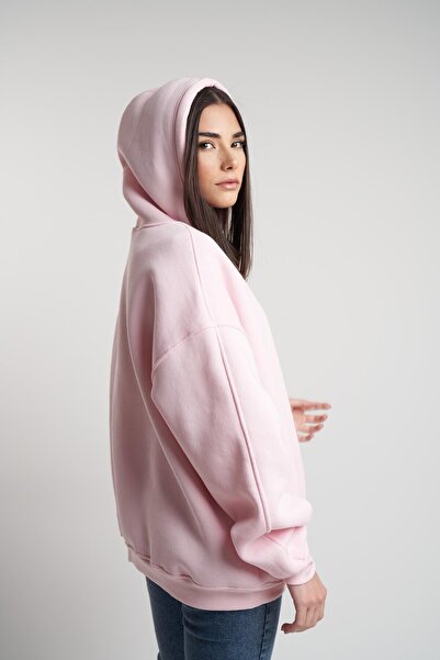 citycenterfashion Γυναικείο Φούτερ με Κουκούλα και Σχέδιο Σαρόνταν, Βασικό Μο...