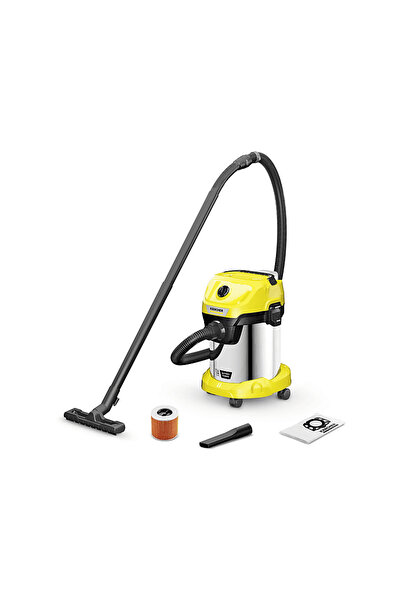 Karcher KÄRCHER WD 3-18 S Akülü Islak Kuru Süpürge Sarı