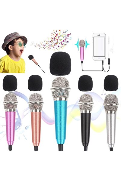 TERRIFI Mini Microphone Karaoke Tiny Singing Mic Equipment for Voice Recordin...