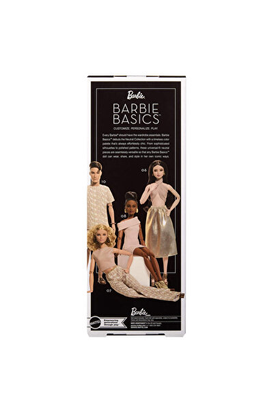 Barbie Συλλεκτική κούκλα μόδας Signature Basics Μοντέλο 06, καστανομάλλη, χρυ...