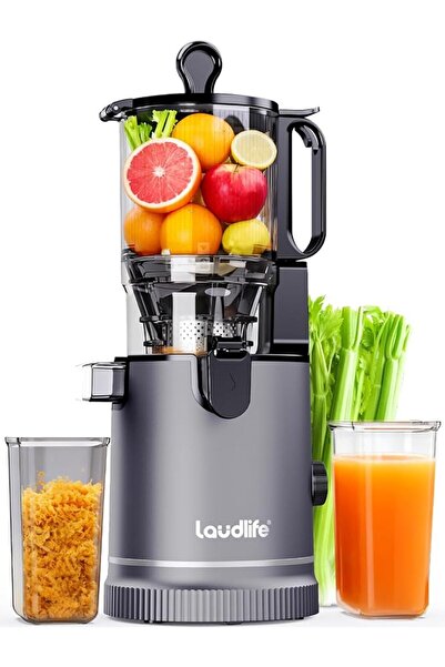 GENERAL LAUDLIFE ZeroPrep Cold Press Juicer Machine, 5.9" Wide Feed Channel J...