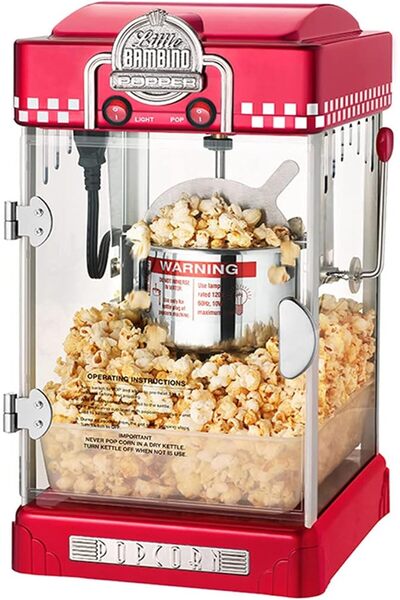 GENERAL Home Popcorn Maker - 300W Popcorn Machine - Healthy & Fat-Free, Easy ...