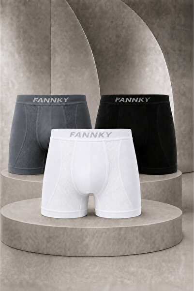FİT WOMEN Men's Casual Comfort Daily 3-Piece Boxer