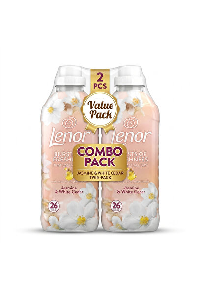 lenor Jasmine & White Cedar Fabric Conditioner 2PCS COMBO 2x858ml – Long-Last...