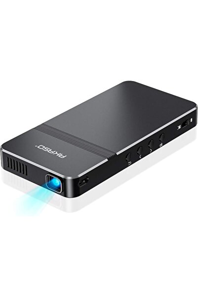 AKASO جهاز عرض صغير محمول، 1080P DLP، HDMI، واي فاي، بطارية قابلة لإعادة الشح...