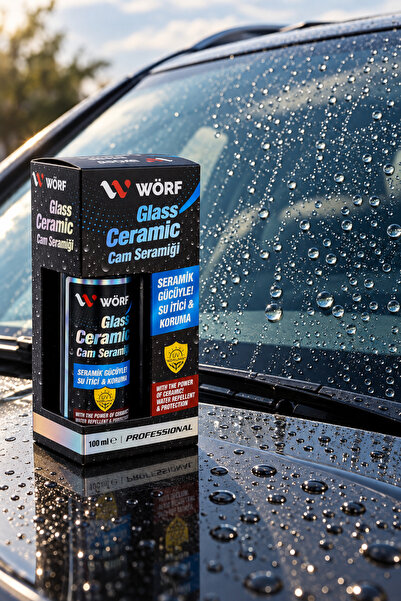 WÖRF Glass Ceramic Cam Seramiği 100 ml – Su İtici Yağmur Kaydırıcı Araç Camı Koruma