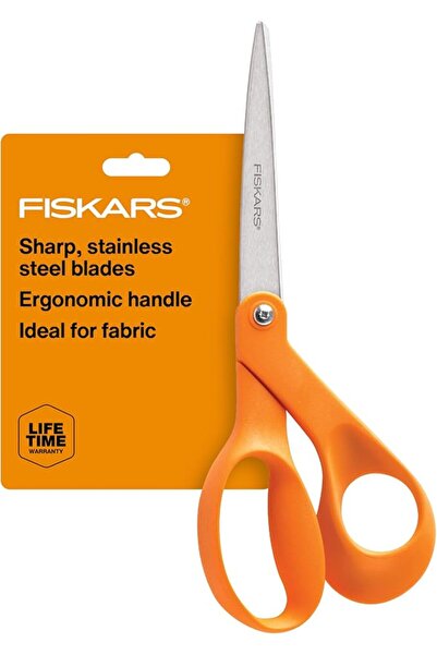 FiSKARS Original Orange Handled Scissors, 8 Inch