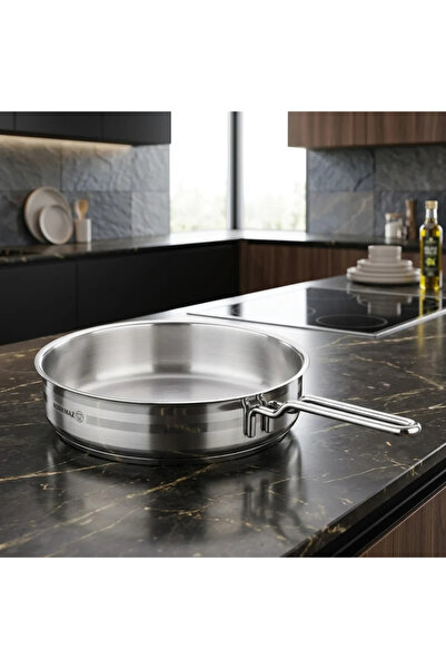 Al Hadaya Mall Modern Design Stainless Steel Pot - Silver - 3.35 Liters - 26X...