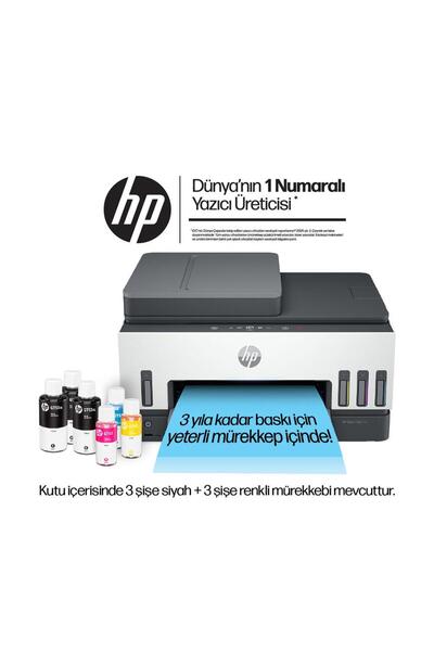 HP Smart Tank Çok Fonksiyonlu Tanklı Yazıcı, Faks, Tarayıcı, Fotokopi, Wi-Fi,...