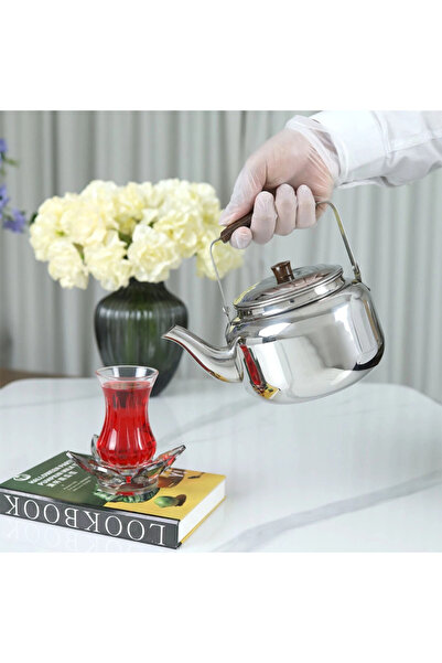 Al Hadaya Mall Stainless Steel Single Wall Tea Kettle with Luxurious Design -...