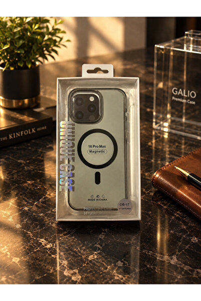ObenimiPhone 16 Pro Max Uyumlu Şeffaf Magnetic Kılıf – MagSafe Destekli Koruyucu Telefon Kılıfı