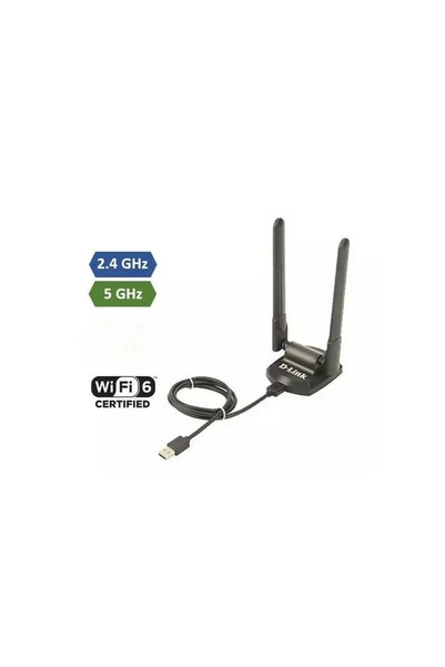D-Link DWA-X1852 WiFi 6 AX1800 USB Adaptör Bilgisayar için