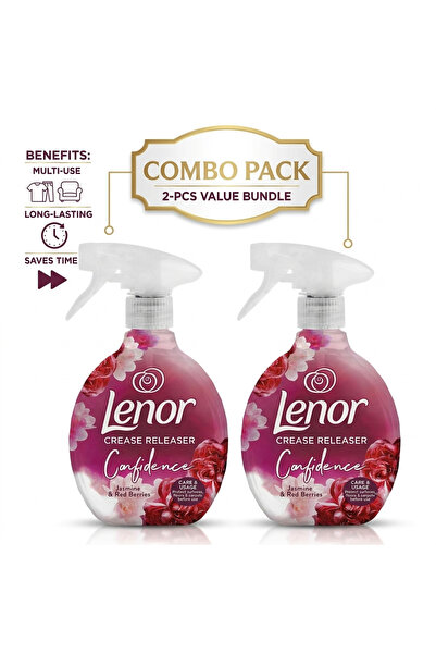lenor Crease Releaser Spray 2PCS COMBO PACK 2x500ml – Jasmine & Red Berries F...