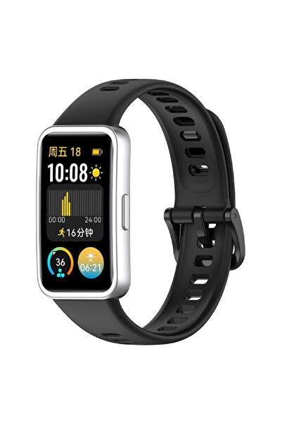 Müller ®   Силиконова каишка, съвместима с Huawei Honor Band 8 и Band 9, черна