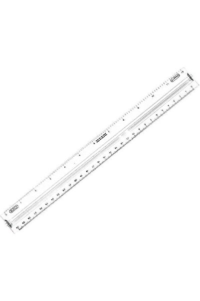 Roco Triangular Plastic Ruler, 30 cm Size, Clear, RQ-10833