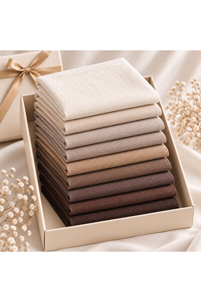OttomanSilk 10 قطع من الأوشحة المسطحة عالية الجودة المصنوعة من القطن بنسبة 10...