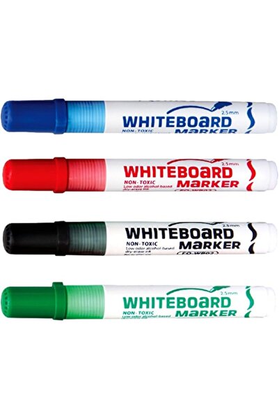 FLEXOFFICE Whiteboard Marker FO-WB02C: Assorted, 4 pcs/PP box