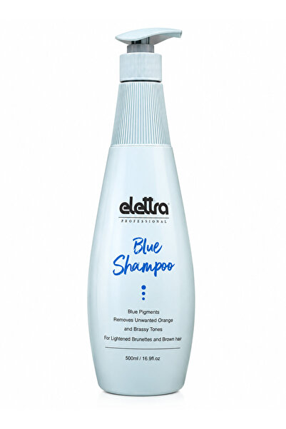 elettra professional Blue Shampoo to Remove Copper and Orange Tones 500ml - P...