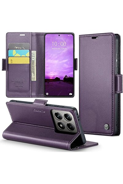 GENERAL Wallet Case for Xiaomi 14T Pro, RFID
