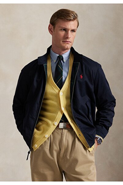 Ralph Lauren Blue Bedford Gabardin Ceket