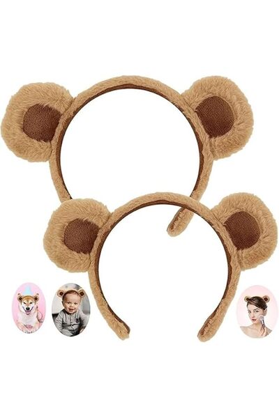 GENERAL 2 Pack Bear Ears, Bear Ears Headband, Adult Women's Headbands, Face W...