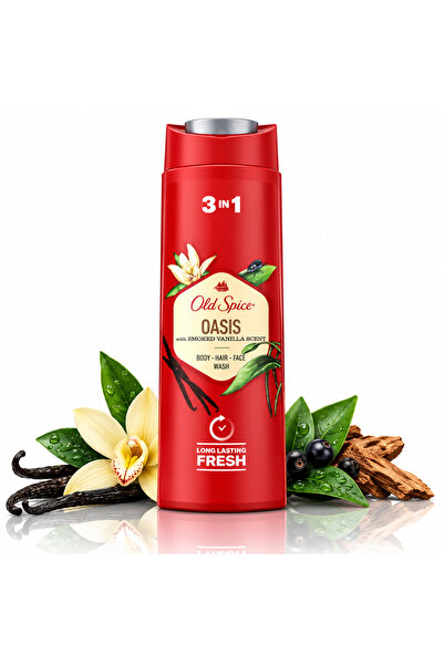 Old Spice 3 σε 1 Ανδρικό Αφρόλουτρο και Σαμπουάν, Βανίλια με καπνιστή αίσθηση...