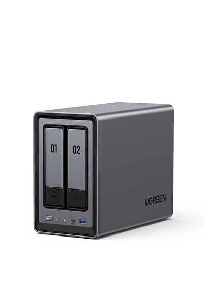 Ugreen NAS DXP2800, CPU 3.40 GHz, RAM DDR5 8Gb max 16Gb, SATA 32 Tx2 și M.2 8...