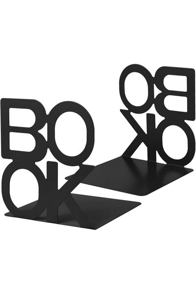 GENERAL Toriseek 2 PCS Metal Book Ends, Bookends Heavy Duty, Book Ends for Sh...