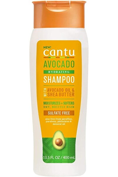 Cantu Avocado Hydrating Shampoo 400ml – Sulfate-Free Cleanser with Shea Butte...