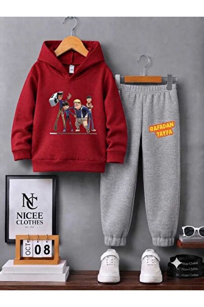 NC Nicee Clothes Children's Unisex Tracksuit Set (Quarter-Piece Tayfa Printed...