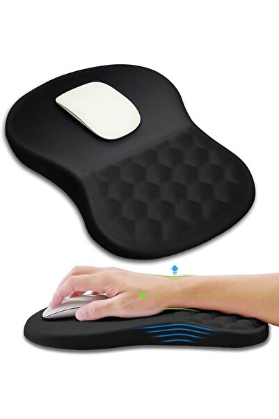 ANGJU Ergonomic Mouse Pad Wrist Support with Massage Design, Wrist Rest Pain ...