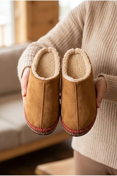 Moda Devrin Tan Chenille / Ethnic Pattern Striped Plush Inner Lining Non-Slip...