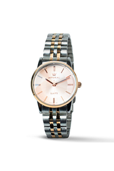 Imperial Men's 2TRG Stainless Steel Watch, Rose Gold Dial, Y121 Movement, But...