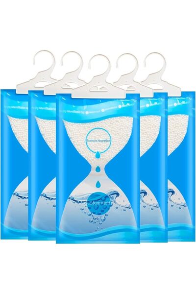 TERRIFI Moisture Absorber Packets, 10-Pack Dehumidifier Bags to Keep Closets,...